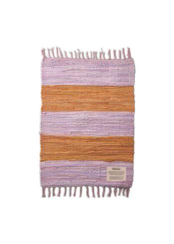 Bongusta - Blanket - Chindi Rug - Lilac & golden