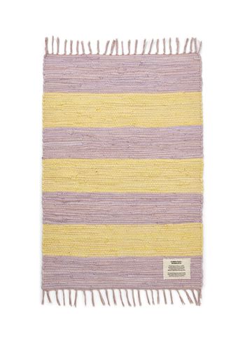 Bongusta - Blanket - Chindi Rug - Lilac & neon yellow