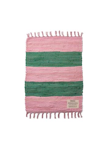 Bongusta - Decke - Chindi Rug - pink & grass