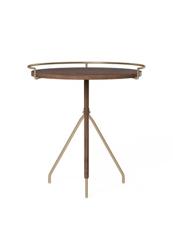  - Table - Umanoff Side Table - Walnut/Brushed Brass