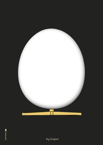 Brainchild - Affisch - Design Sketch Egg Poster - Black - No Frame