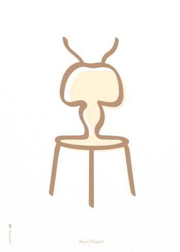 Brainchild - Plakat - Line Ant Poster - White - Ingen Ramme