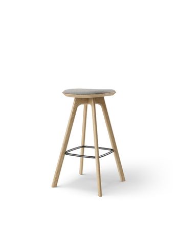 Brdr. Krüger - Bar stool - Pauline Barstol 75 cm - - Hallingdal, Grå Tekstil - 0113