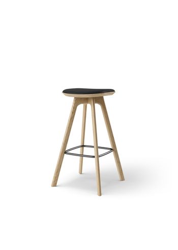 Brdr. Krüger - Bar stool - Pauline Barstol 75 cm - - Savanne, Black Læder - 30314