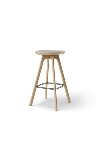 Brdr. Krüger - Bar stool - Pauline Barstol 75 cm - - Spectrum, Oyster Læder - 30157