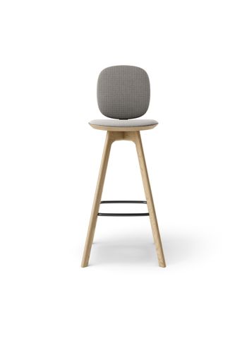 Brdr. Krüger - Bar stool - Pauline Comfort Barstol 75 cm - - Hallingdal, Grå Tekstil - 0113