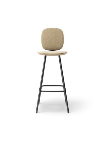 Brdr. Krüger - Bar stool - Pauline Comfort Barstol 75 cm metalstel - - Moss, Cream Tekstil - 0019