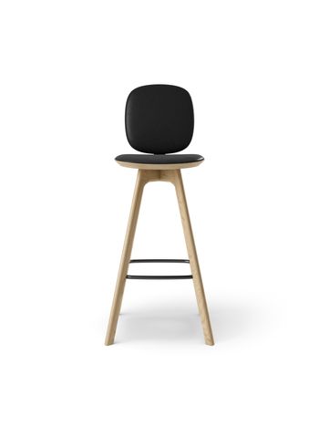 Brdr. Krüger - Bar stool - Pauline Comfort Barstol 75 cm - - Savanne, Black - Læder 30314