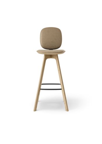 Brdr. Krüger - Bar stool - Pauline Comfort Barstol 75 cm - - Spectrum, Almond Læder - 30150