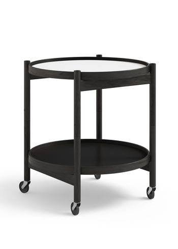 Brdr. Krüger - Table - Bølling Tray Table 50 / Black Stained Oak - BASE - White/Black