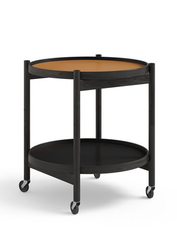 Brdr. Krüger - Bord - Bølling Tray Table 50 / Black Stained Oak - CLAY - Cognac/Black