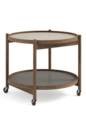 Brdr. Krüger - Bord - Bølling Tray Table 60 / Fumed Oak - STONE - Light Grey/Dark Grey
