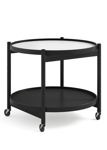 Brdr. Krüger - Conselho - Bølling Tray Table 60 / Black Stained Beech - BASE - White/Black