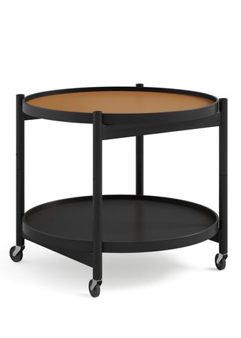 Brdr. Krüger - Table - Bølling Tray Table 60 / Black Stained Beech - CLAY - Cognac/Black