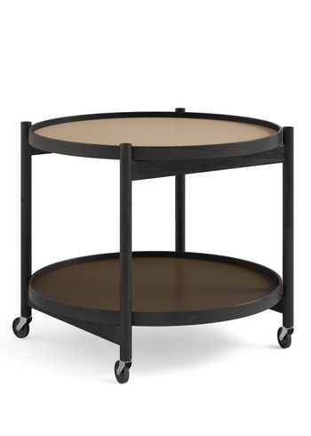 Brdr. Krüger - Consiglio - Bølling Tray Table 60 / Black Stained Oak - EARTH - Beige/Brown