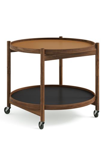 Brdr. Krüger - Table à plateaux - Bølling Tray Table 60 / Oiled Walnut - CLAY - Cognac/Black