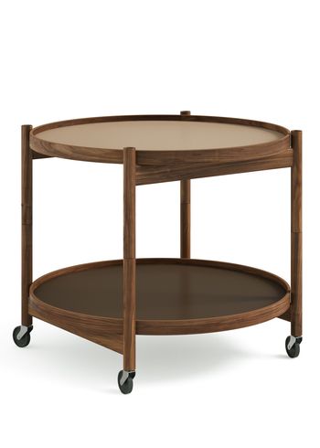 Brdr. Krüger - Table à plateaux - Bølling Tray Table 60 / Oiled Walnut - EARTH - Beige/Brown