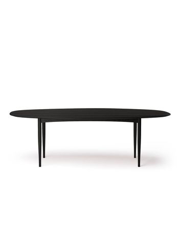 Brdr. Krüger - Mesa de jantar - JARI Dining Table - Ash Black lacquered - Ellipse
