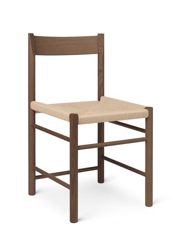 Brdr. Krüger - Sedia da pranzo - F-Chair - Smoked Oak / Paper Braid