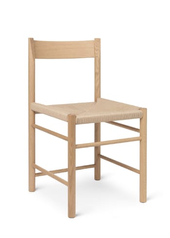 Brdr. Krüger - Dining chair - F Dining chair natural paper cord - Eg Klar Voks Olieret