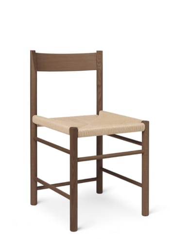 Brdr. Krüger - Cadeira de jantar - F Spisebordsstol m. papirflet - Eg Røget Klar Voks Olieret