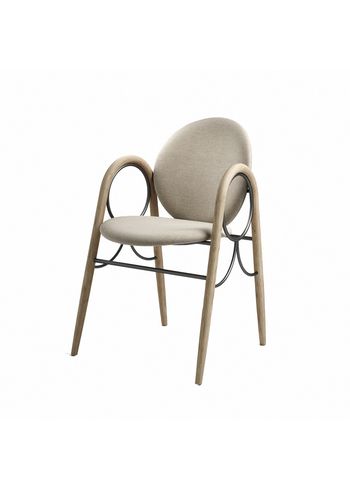 Brdr. Krüger - Chaise - Arkade Chair - White Oiled Oak / Hallingdal 200 (Kvadrat)