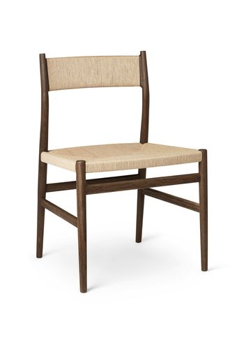 Brdr. Krüger - Krzesło - ARV Chair without armrests - Eg røget olieret / Flettet sæde og ryg