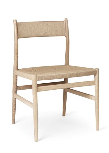 Brdr. Krüger - Chaise - ARV Chair without armrests - Hvidolieret Eg / Flettet sæde og ryg