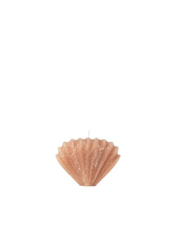 Broste CPH - Bloklys - Figure Candle Seashell / Shell - Dusty Peach