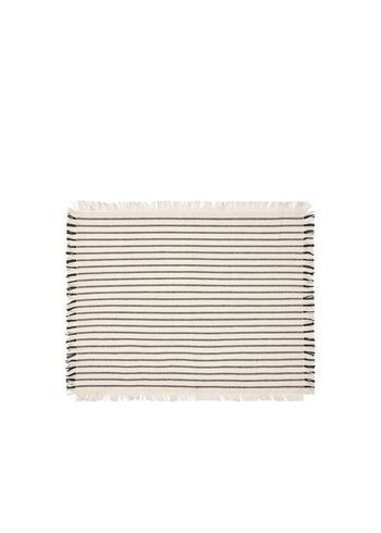 Broste CPH - Asemamatto - Elouise Placemat - Off White/Black