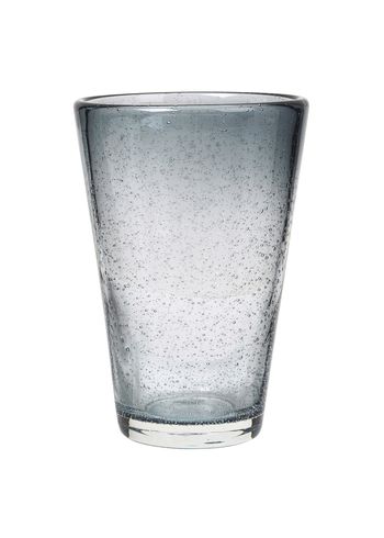 Broste CPH - Glass - Bubble Tall Thick Drinking Glass - Grey