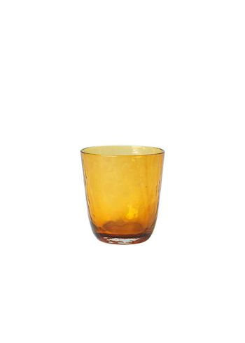 Broste CPH - Glas - Hammered Drikkeglas - Amber - 33,5 cl