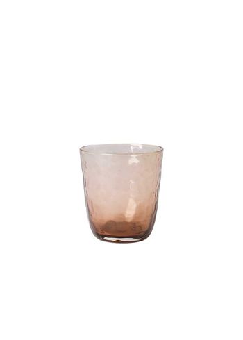 Broste CPH - Glas - Hammered Drikkeglas - Brown - 33,5 cl