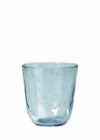 Broste CPH - Glas - Hammered Drikkeglas - Blue - 33,5 cl