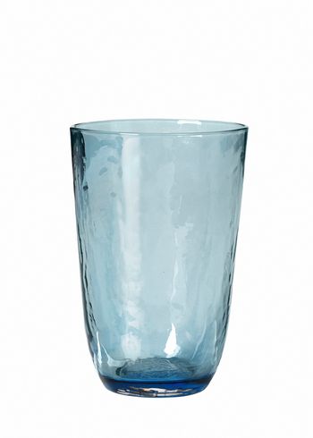 Broste CPH - Lasi - Hammered Glass - Blue - 50 cl
