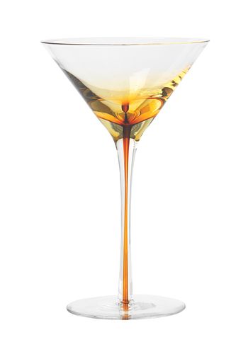 Broste CPH - Lasi - Martini glass - Amber / Smoke - Amber