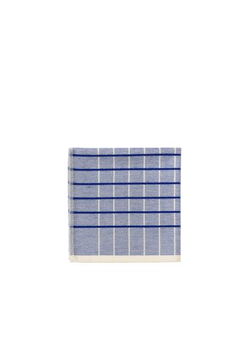 Broste CPH - Towel - Herman Kitchen Towel - Baja Blue, Small Grid