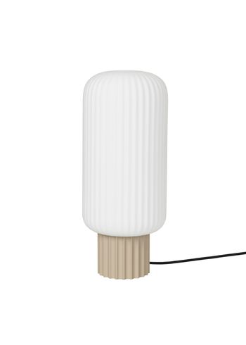 Broste CPH - Lampa - Lolly Lamp Sand Metal - L /Sand Metal Base / White Opal Glass