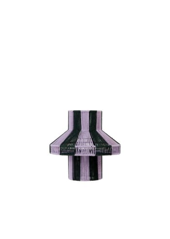 Broste CPH - Lamp Shade - Lampeskærm - Diana - Forest Green/Light Purple - Small