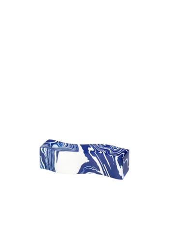 Broste CPH - Kerzenständer - Lysestage 'Swelly' Komposit - Intense Blue