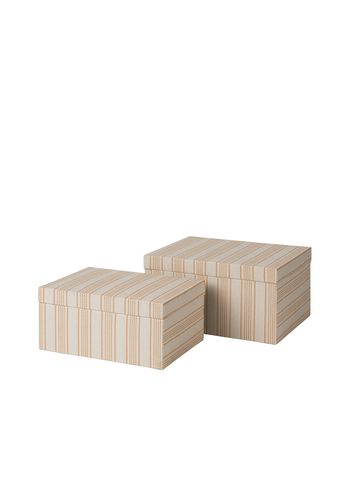 Broste CPH - Boîtes de rangement - Cleo Box - Meerkat Brown/Rainy Day Grey