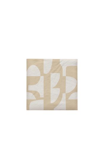 Broste CPH - Serviettes en papier - Lara Paper Napkin - Beige/Off White