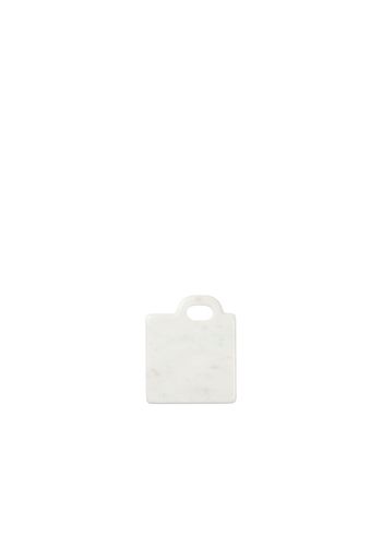 Broste CPH - Tábua de corte - Olina Chopping Board - White, Marble