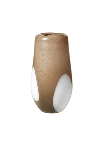 Broste CPH - Vase - Ada dot - Glas simply taupe warm grey large