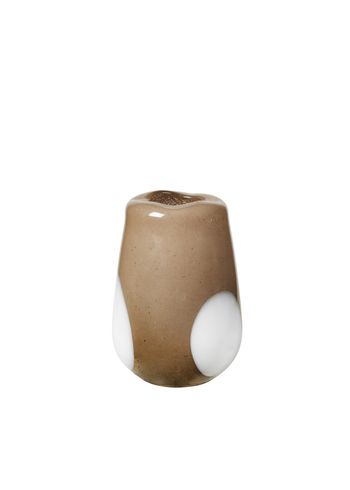 Broste CPH - Vase - Ada dot - Glas simply taupe warm grey small