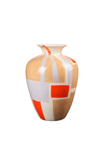 Broste CPH - Vaso - Vase - Dana - Off-White/Orange/Purple/Grey