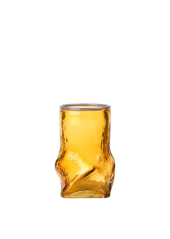 Broste CPH - Vaas - Vase 'Ellen' Mundblæst Glas - Harvest Gold/Light Purple