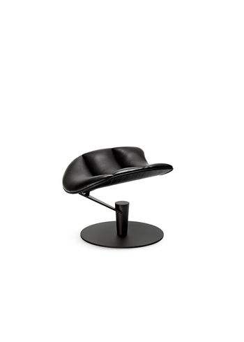 Bruunmunch - Fußbank - LOBSTER footstool - Oak, black lacquered/ Passion Leather