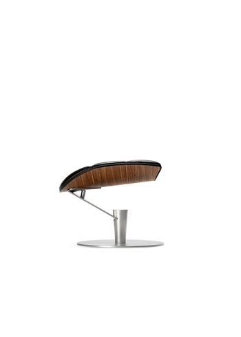 Bruunmunch - Jakkara - LOBSTER footstool - Walnut, mat lacquered/Passion Leather