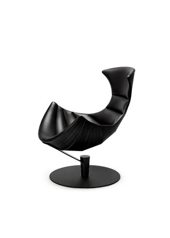 Bruunmunch - Lounge stoel - LOBSTER chair - Oak, black lacquered/ Passion Leather
